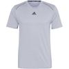 Men's Hiit Cool Tee Athleisure Casual Sports Logo Round Neck Short Sleeve Gray T-Shirt HL8791