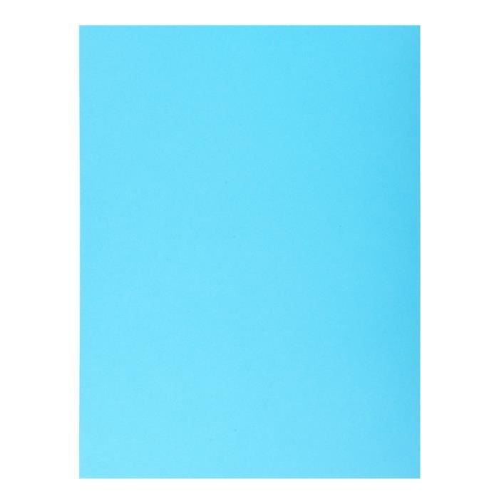 Paquet de 50 chemises 250g 1 rabat JURA 250 Carte 240 g Bleu clair