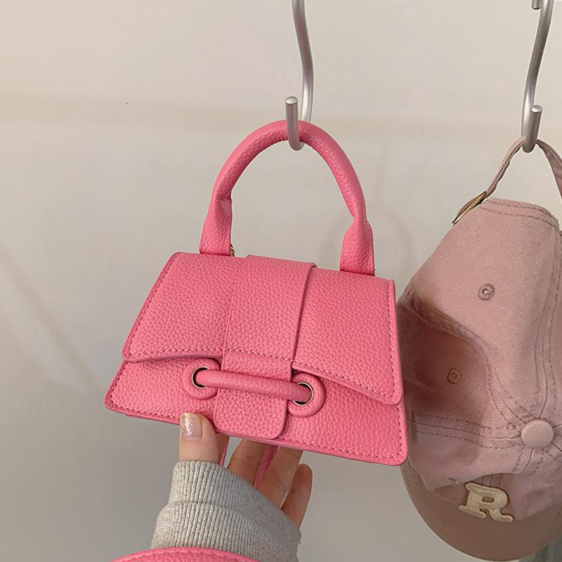 Women'S Commuter Texture Handbag Spring Versatile Shoulder Messenger Bag Temperament Small Square Bag Women