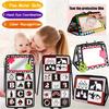 Black and White Baby Floor Mirror Tummy Time Sensory Toys 6-24 Months Baby Toys Toys Crawling Development Baby Toys