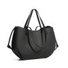 Cross-border Bestseller Top-grain Leather Large Tote Bag for Women, Versatile for Shopping, Simple Two-piece Set Genuine Leather Bag