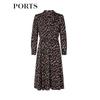PORTS Women's Floral Knit Mid-Length Dress