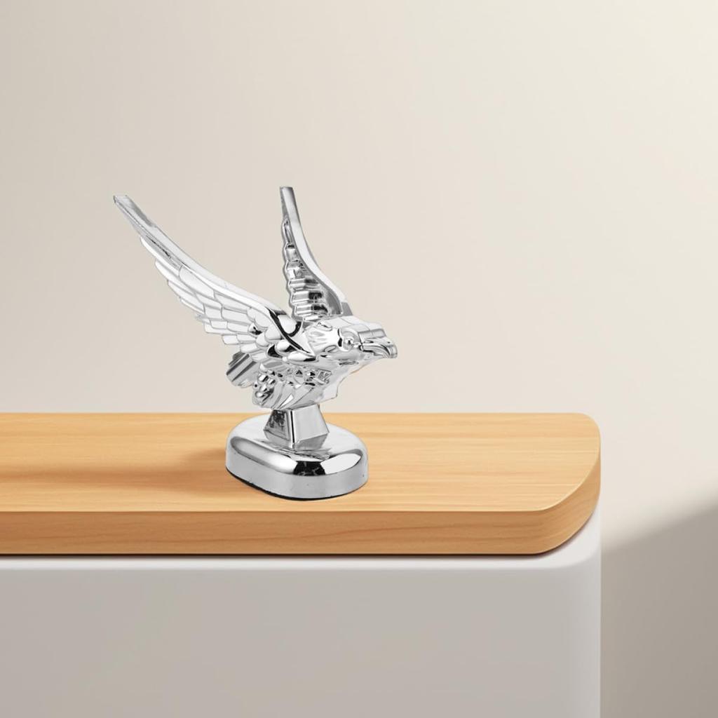 Unique 3D Eagle Hood Ornament Metal Car Hood Sticker Truck Decor Easy to Install Enhance Style