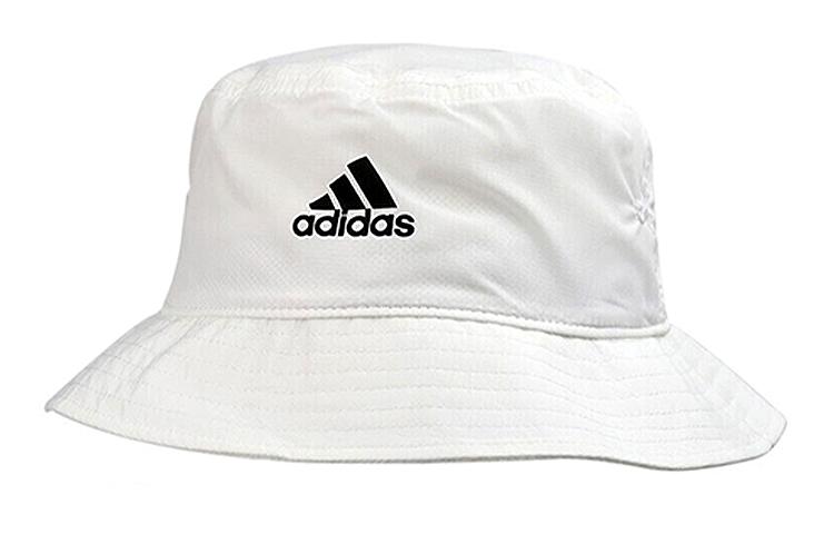 adidas Logo Print Bucket BOS Bucket Hat White|OSFM|Basic Packaging-Box Not Included