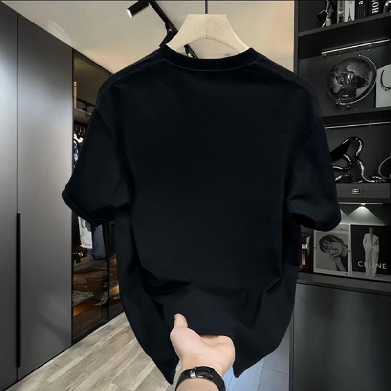 T-shirt à manches courtes pour hommes, lettres de Niche d'été imprimées personnalisées, à la mode, assorties avec tout, tendance, High StreetinsTMen