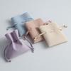 Multifuntional Jewelry Display Bag Square Box and Soft Leather Pouches Leather Texture Suitable for Gifting and Storage