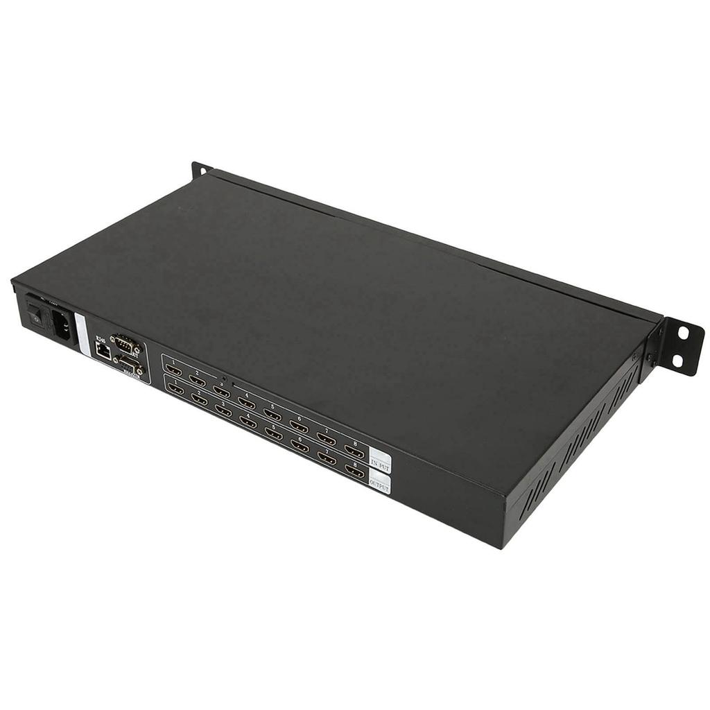 Switcher Interfață Multimedia HD 8x8 Cip 6.5GHz Aliaj Aluminiu 8 Intrări 8 Ieșiri Rack Mount Splitter