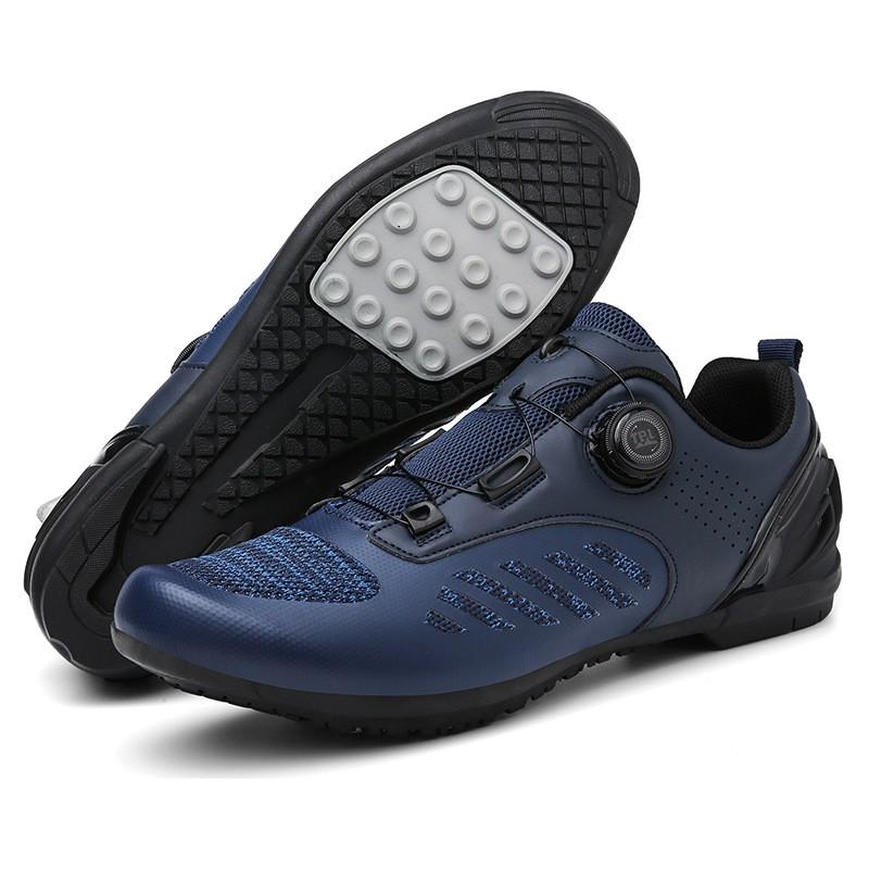 Scarpe da Ciclismo da Uomo Tomaia in Rete Senza Tacchette MTB Bici da Strada Trainer Indoor Unisex Leggere