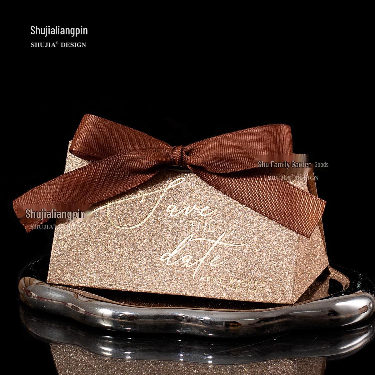 Elegant Winter Cocoa Candy Box - Creative Wedding & Party Favor Packaging Small