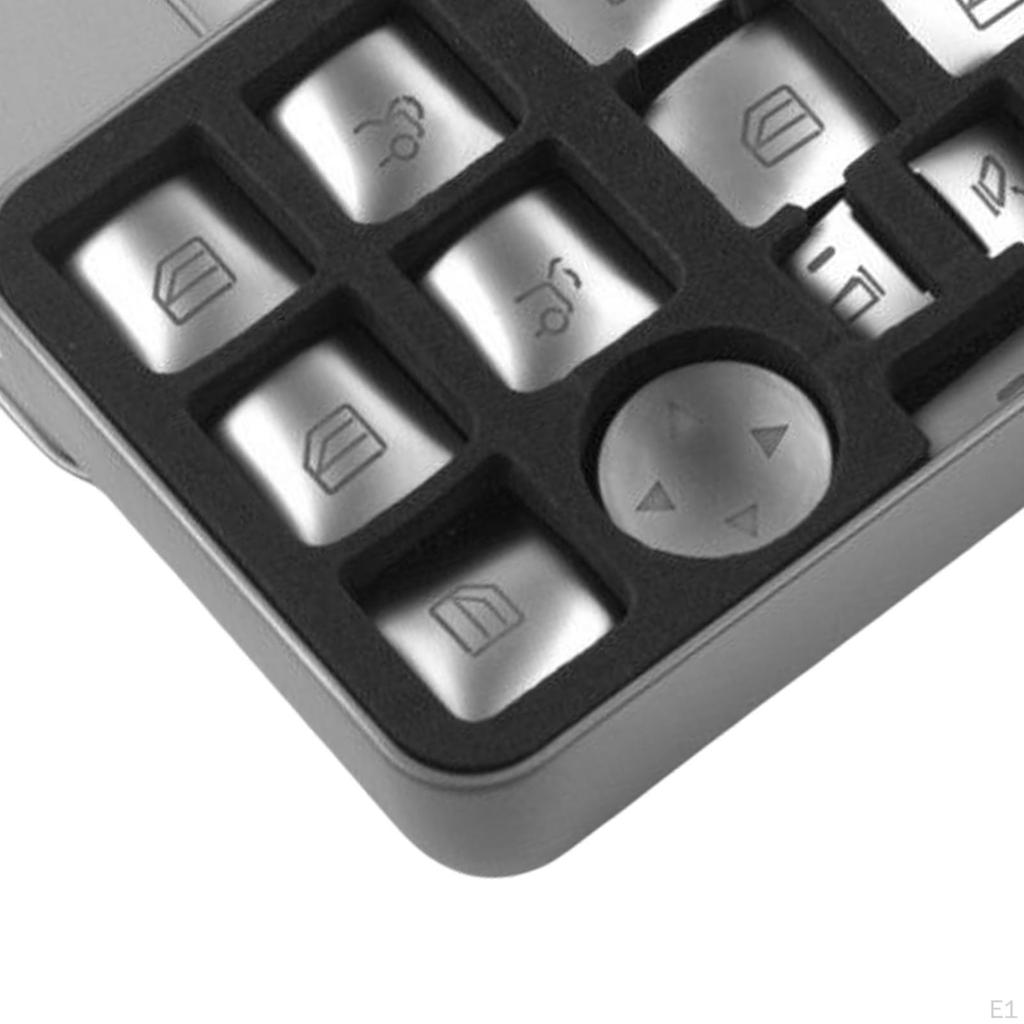 Automotive Power Window Glass Lift Button Switch Cover Sticker Trim for W204 W212 Ml GL GLE , Direct