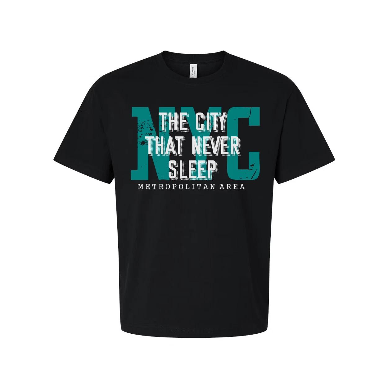 Live The City That Never Sleep Metropolitan Area Graphic Tee Unisex Shirt S