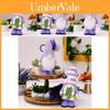 Figura Decorativa de Gnomo Morado Lavanda de Primavera Para el Día de la Madre Con Características de Poliéster y Tela