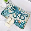 Sea Octopus Bathroom Carpet Colorful Ocean Creature Kitchen Rug Balcony Hallway Toilet Non-slip Floormat Bedroom Bedside Footmat