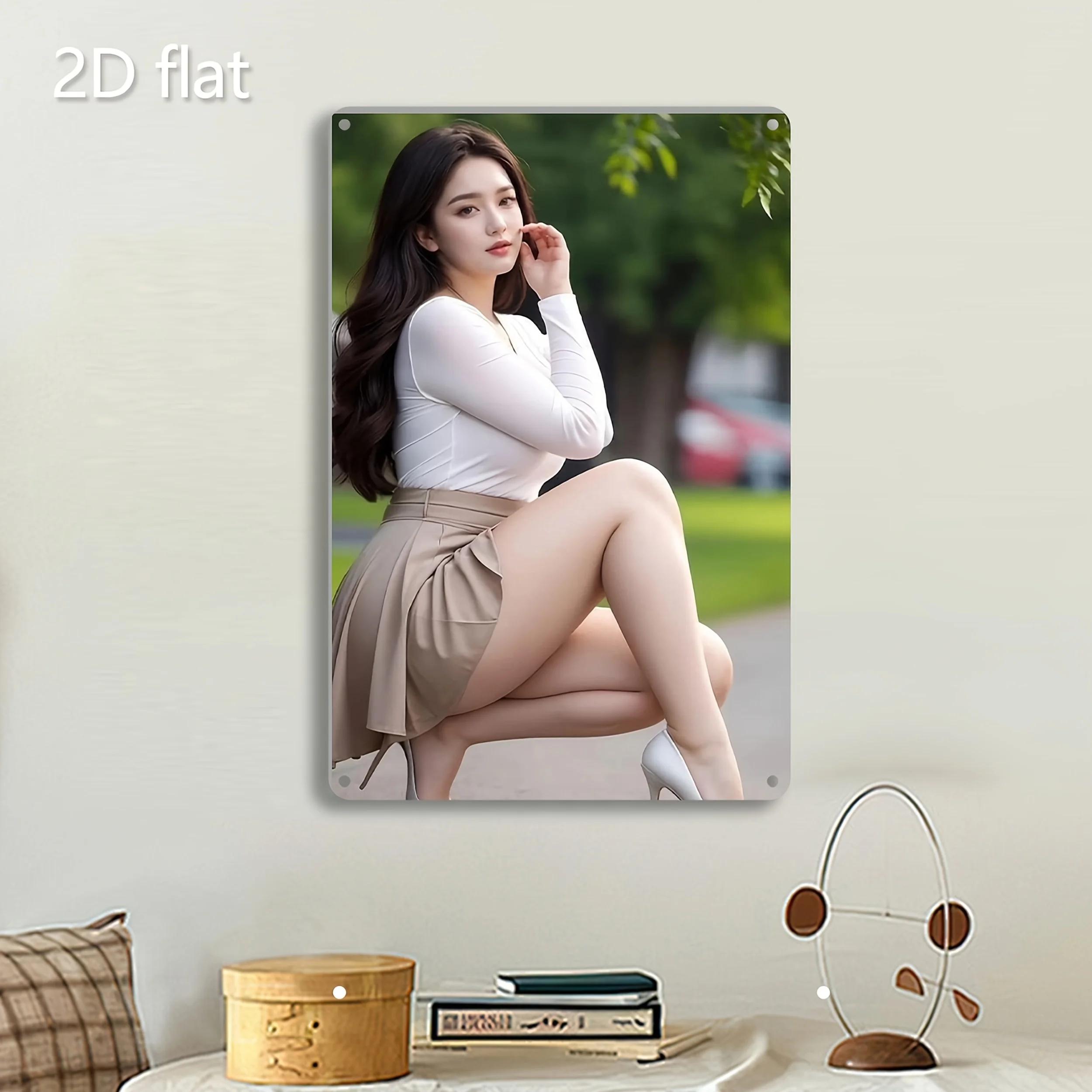 

Metal Wall Art Vintage Decor PreDrilled Flat Iron Sign for Home Garden Indoor Outdoor 20x30cm