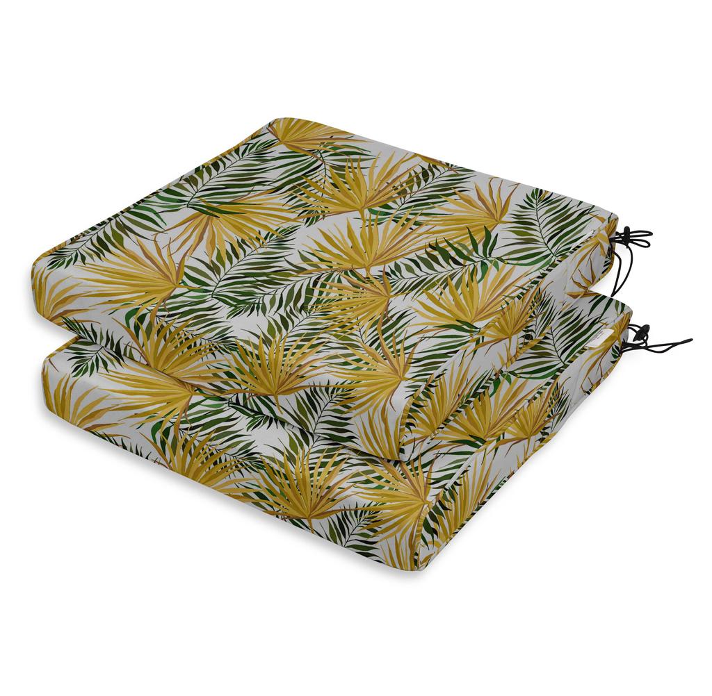 Vargottam Perfect Outdoor Indoor Square Corner Seat Cushions Water-Resistant Lounge Chair 18.5" X 16" Home Office Patio Furniture