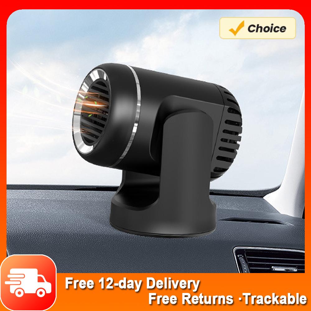 

12V 130W Electric Car Heater Portable Electric Heating Fan Windshield Dryer Defogging Demister Defroster for Car Automobile чёрный