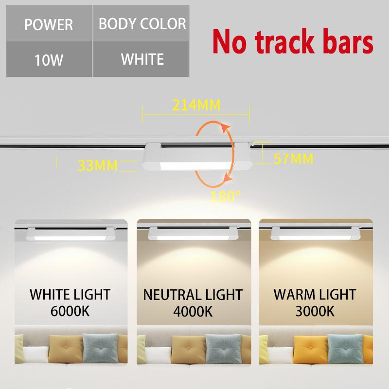 New Track Lights Aluminum Ceiling Track Light Floodlight Lamp 110-220V Light Track Rail  Indoor Life Clothing Store Home Decor