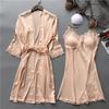 Europe and the United States popular sexy lingerie lace suspender lace nightdress women's loungewear two-piece set source