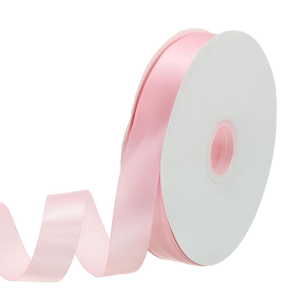 Jednostronna rypsowa wstążka poliestrowa satynowa wstążka jednokolorowa wstążka z tkaniny do rękodzieła dekoracji ślubnych pakowania prezentów 1"x100 jardów