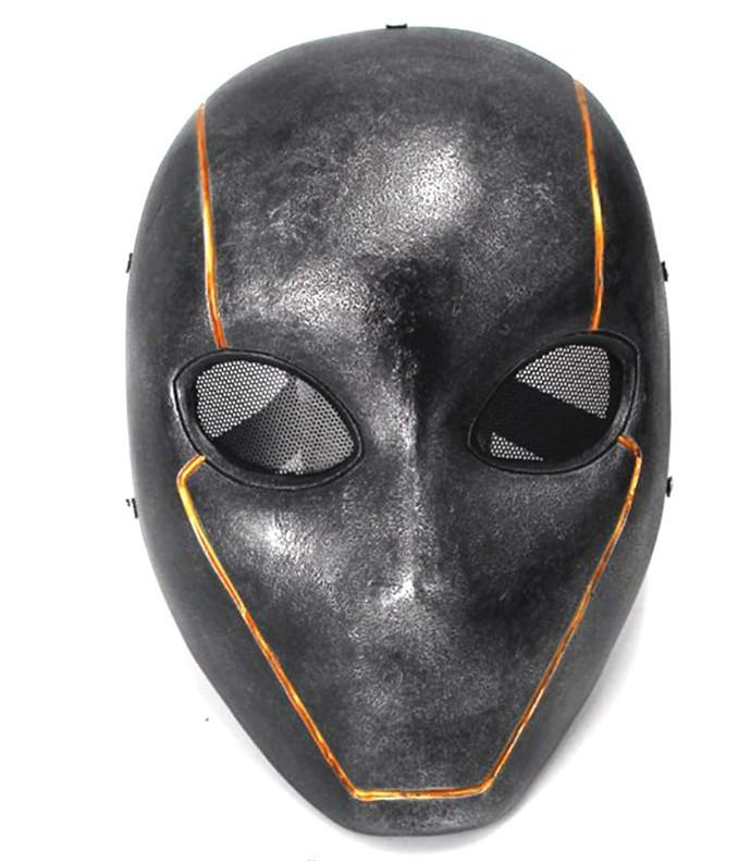 

Unique Red And Silver Resin Halloween Costume Biochemical Soldier Mask For Parties срібний