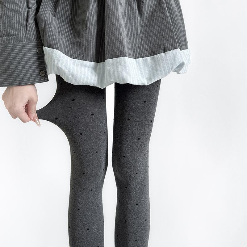 

Vintage Patterned Opaque Stockings Women Autumn New High Waist Elastic Pantyhose Silky Footed Tights For Women Y2K Girls One Size