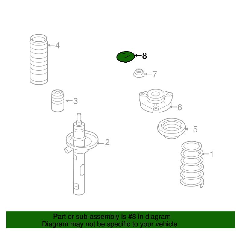1X Capac piuliță de blocare a lonjelei superioare pentru A1 8X S1 Capac de montare pentru amortizor cu suspensie față, rezistent la praf, impermeabil, rezistent la rugină