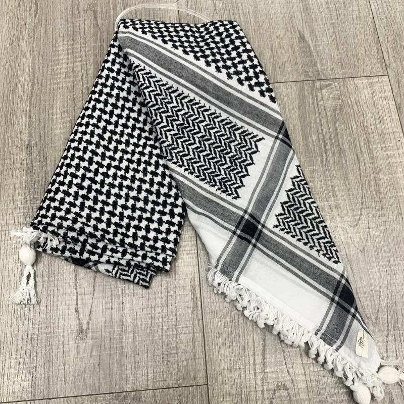 Fashion Shemagh Scarf Tacticals Desert Scarf Arabian Headscarf Breathable Neckerchief Head Scarf for Men