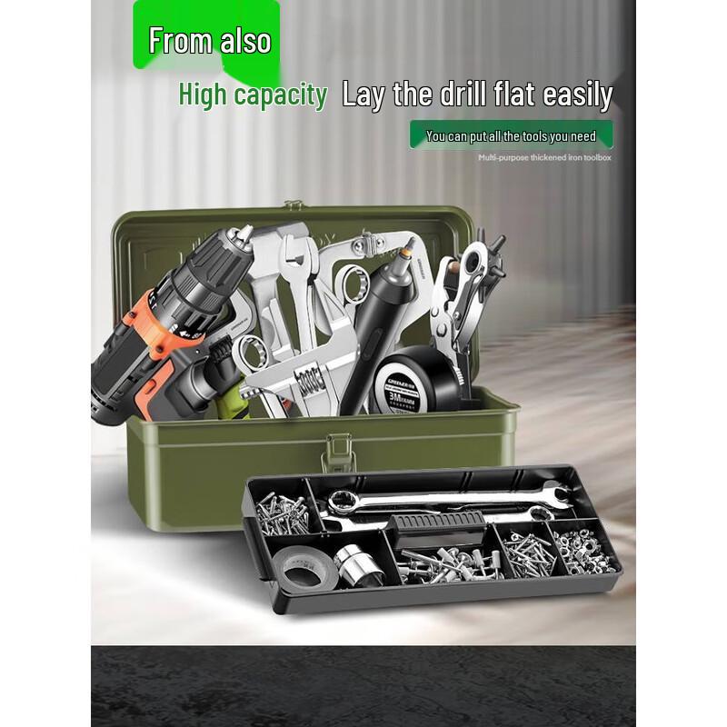 Robuste tragbare Metall-Werkzeugaufbewahrungsbox
