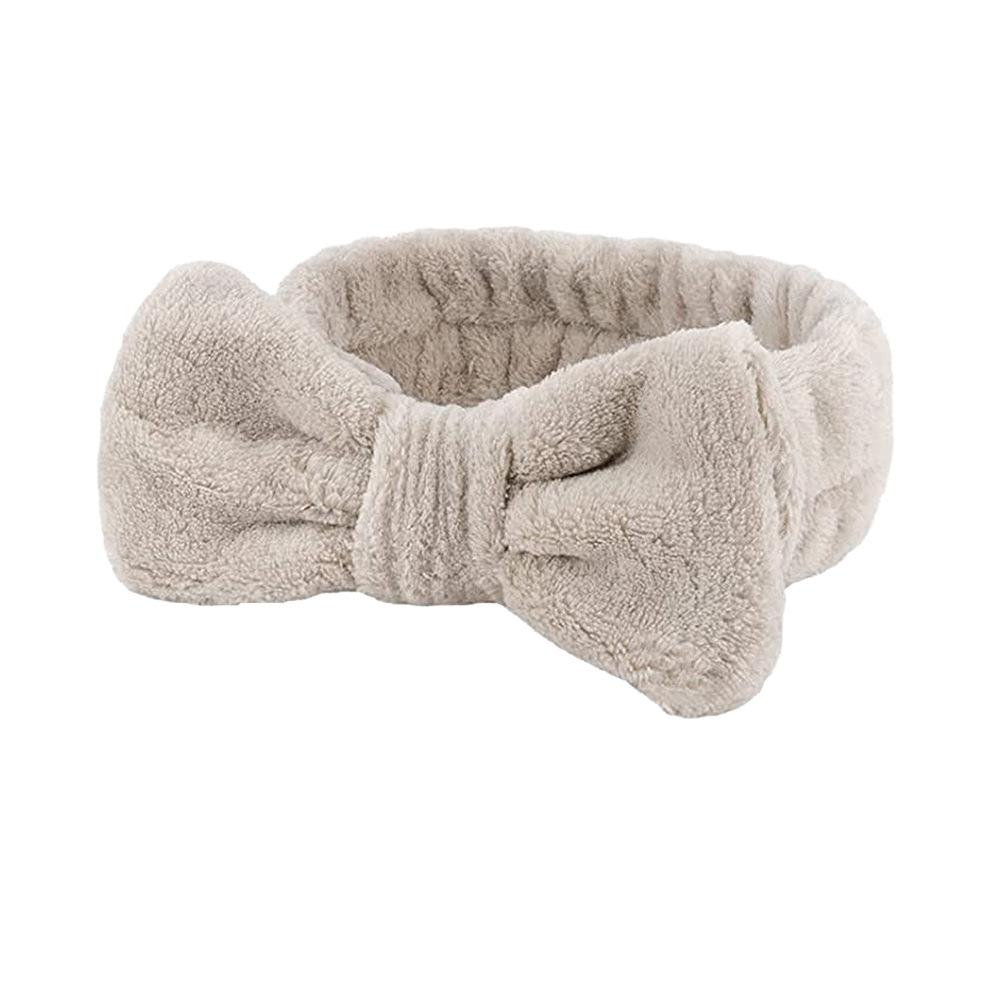 Mycie twarzy uchwyt na włosy opaski do włosów miękkie ciepłe koralowe polarowe opaski z kokardą dla kobiet dziewczynki Turban modne akcesoria do włosów