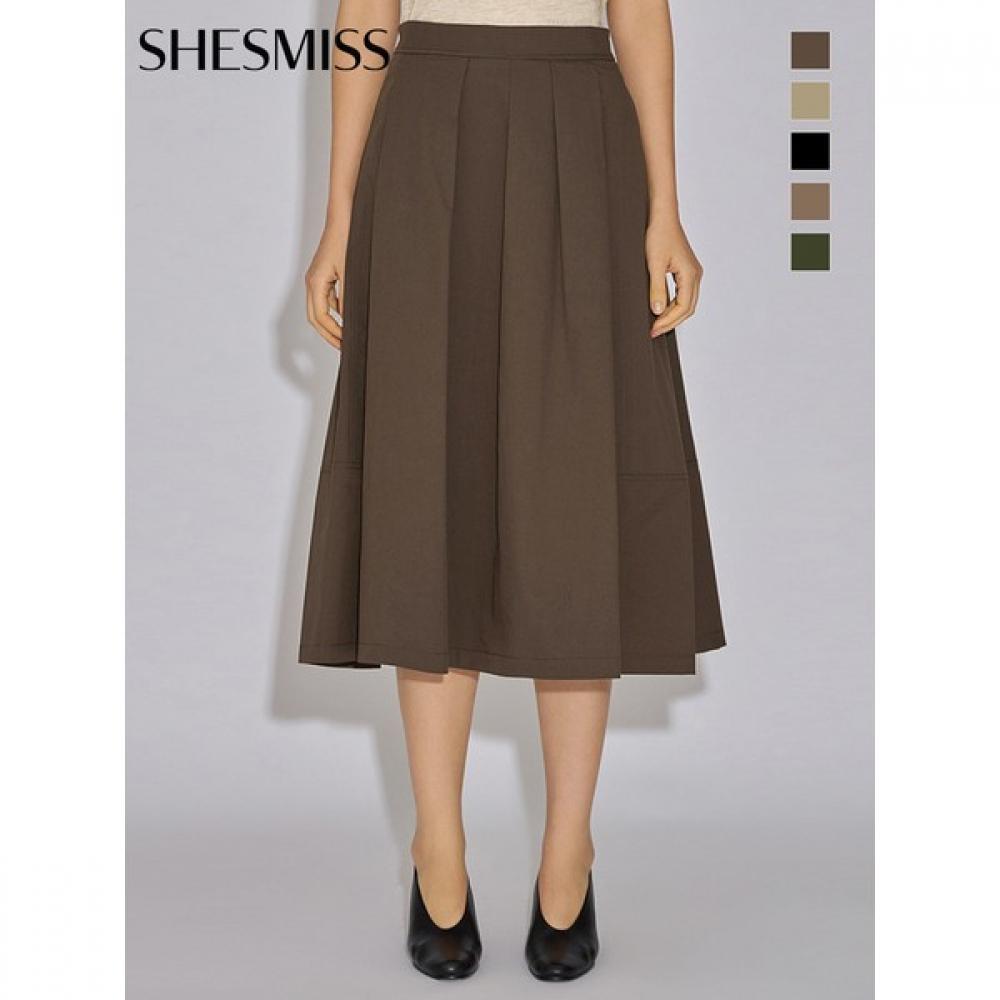 

She S miSS Cotton Back Banding Flared Skirt SwwSko32010 beige/55