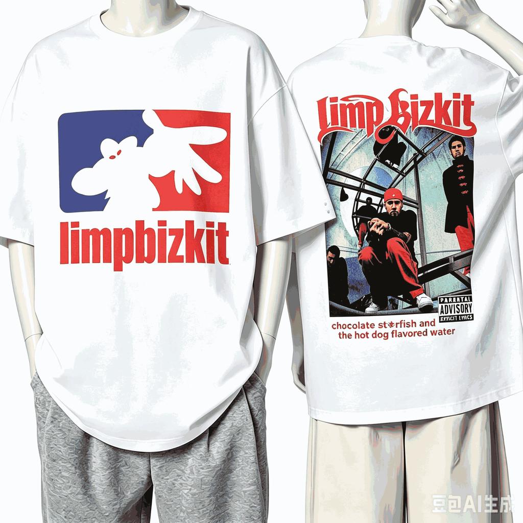 Limp Bizkit For Fan Gift Tshirt Unisex Unisex Harajuku Oversized Unisex Short Sleeve Streetwear High Quality Couples High Quality