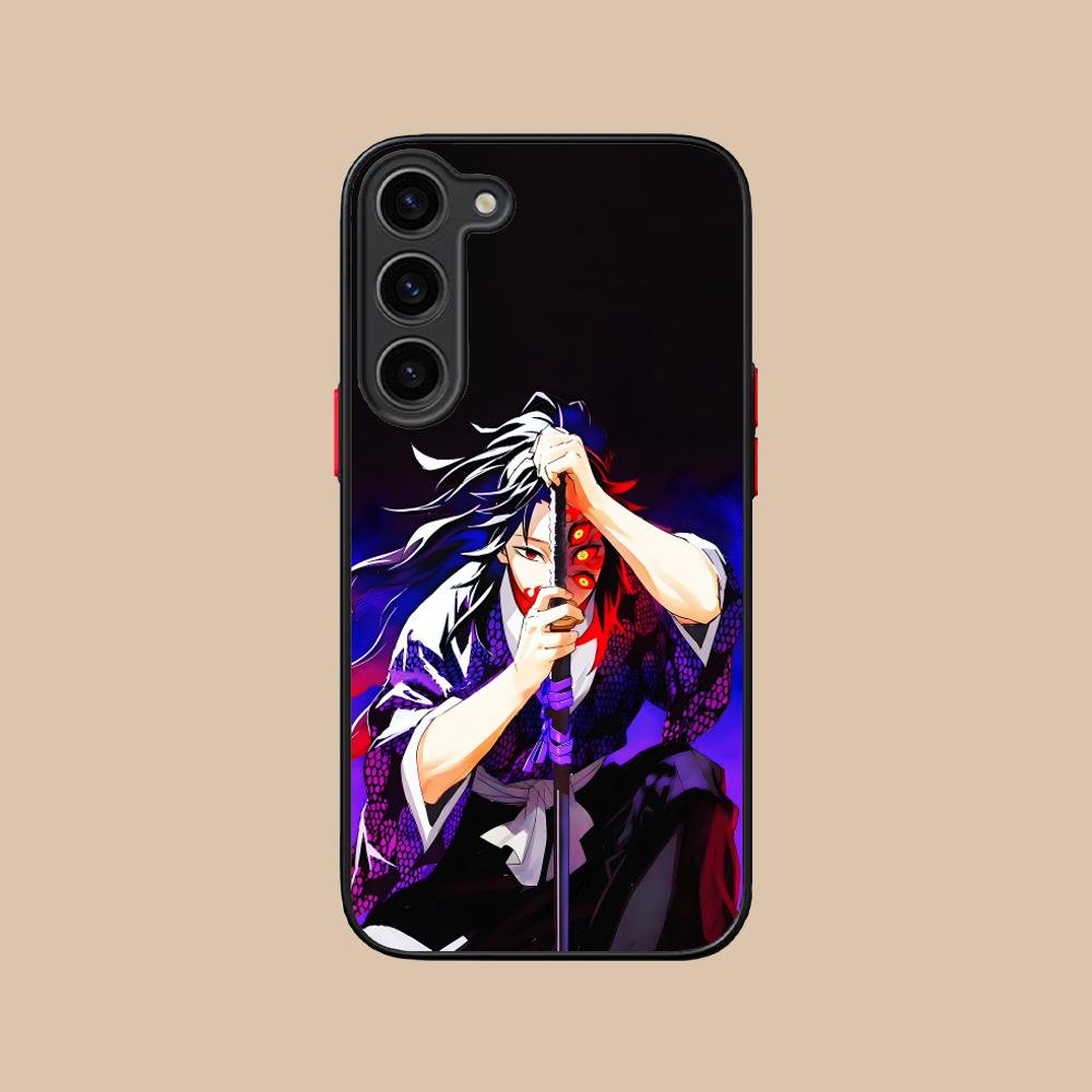Demon Slayer Kokushibo Phone Case for Samsung Galaxy S25 S24 S23 S22 S21 Plus FE Ultra Colour Silicone Protective Pretty Cover