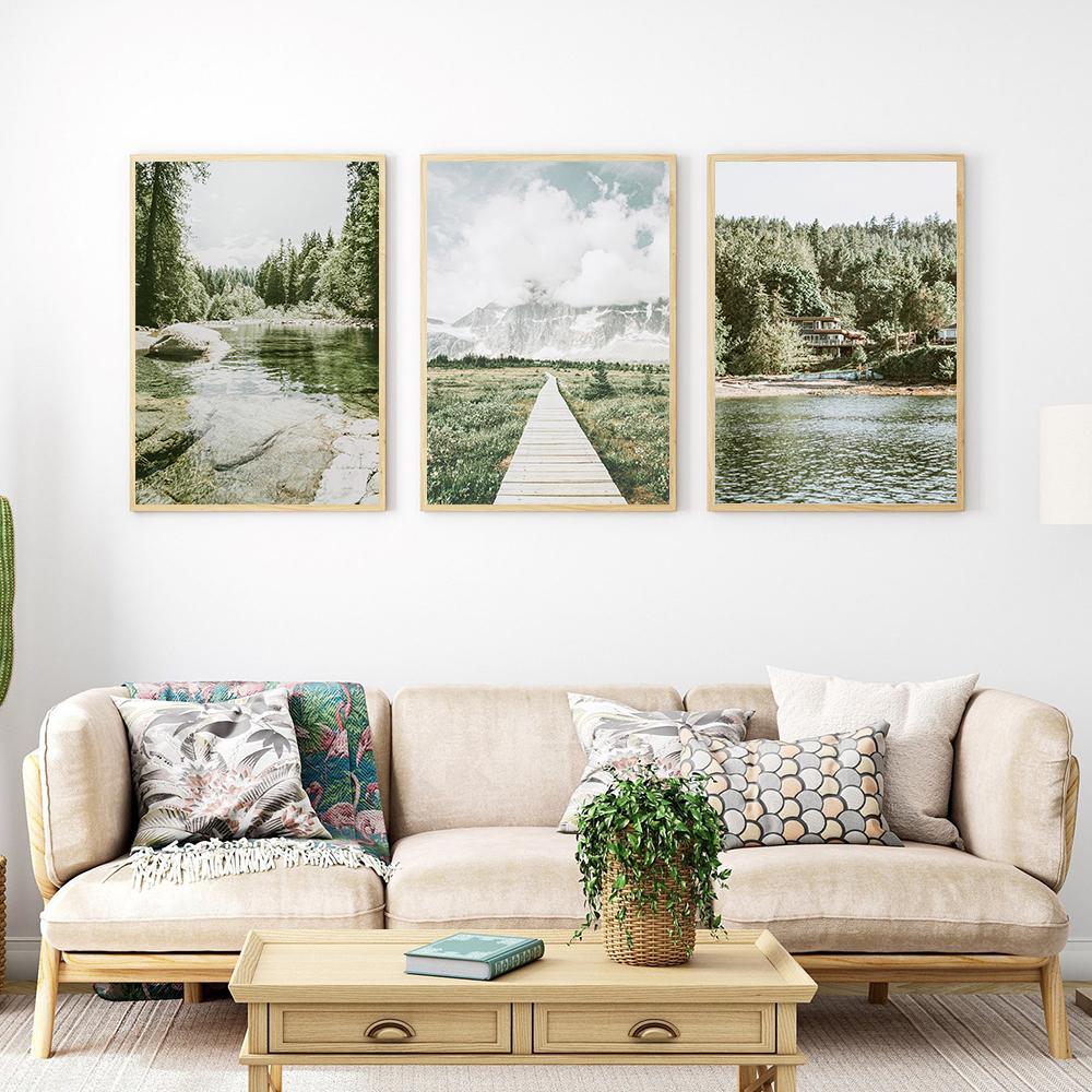 Kanada Natur Galerie Wandposter Reise Kunstdruck Kanadischer See Leinwandgemälde Nordisches Wohnzimmer Heimdekor Bilder