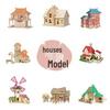 3D Wooden Jigsaw Puzzle Model - Four-Piece Street Stall Children's Toy