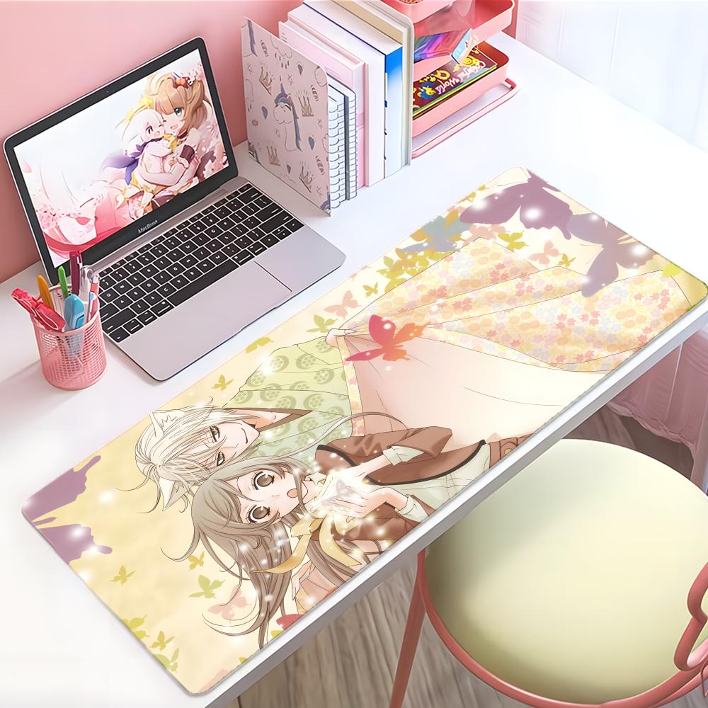 Animation Romantic Kkamisama Kiss Mouse Pad Large Thick Desk Pad Stitched Edges Gaming Mouse Mat For Pc