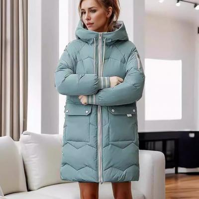 Down Jacket Women's Mid-length Korean Style Loose Winter Coat Thickened Cotton Jacket Bread Coat Cotton Jacket Trendy