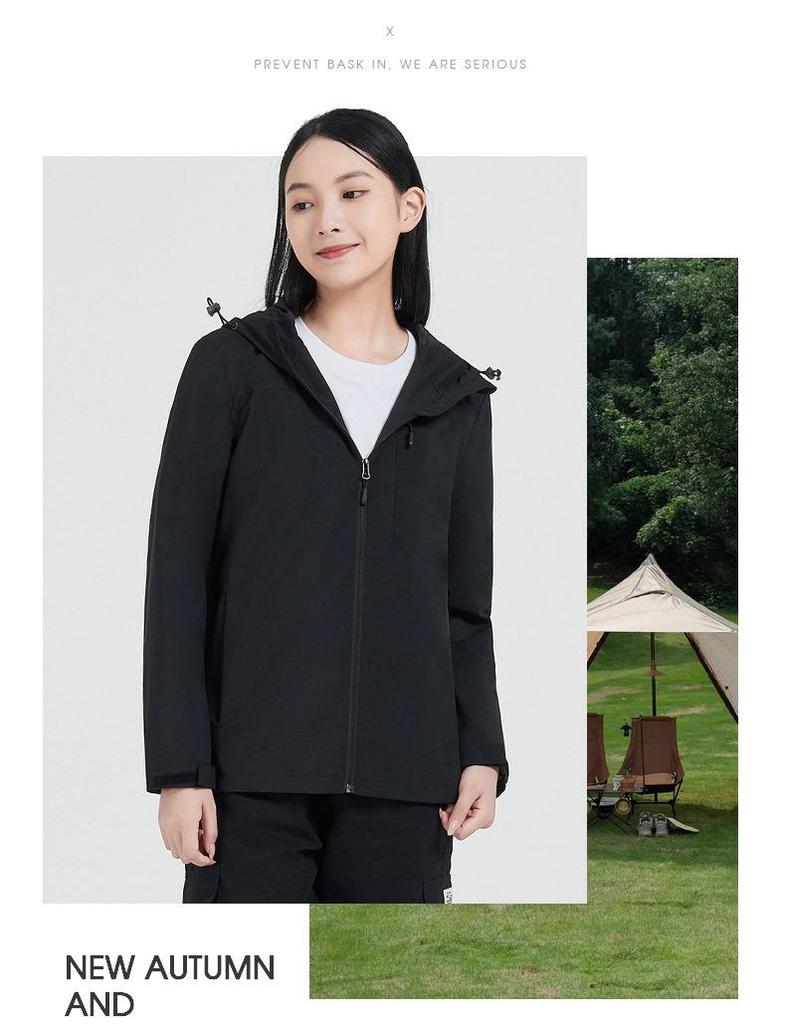 D21 Men's Hooded Windbreaker: Lightweight, Windproof, Waterproof Outdoor Sports Jacket for Spring & Autumn