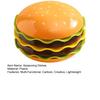 5/7Pcs Dipping Dishes Set Hamburger-Shaped Salad Dessert Plates Bone Discard Bowl Condiment Dishes Cartoon Tableware for Parties
