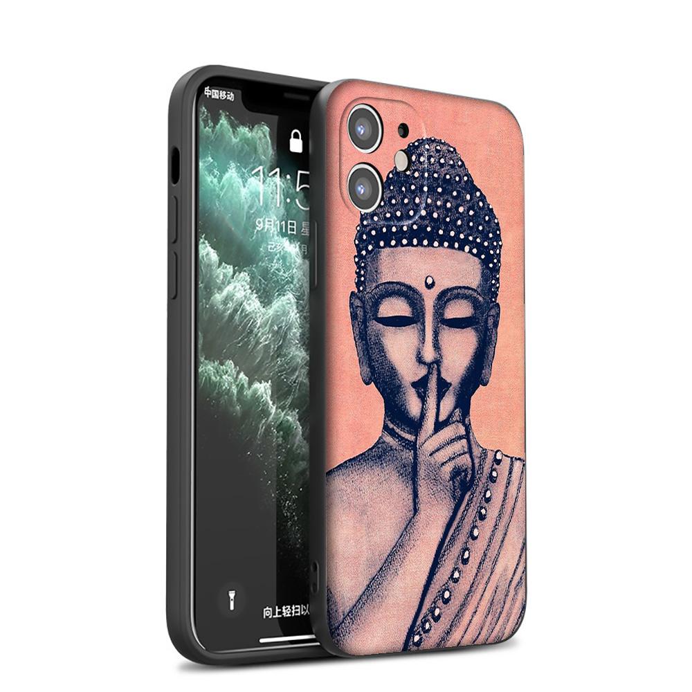 GX45 Budha To Buddha Silicone Soft Case for iPhone 13 12 Mini 11 Pro XS Max XR X 8 7 6 6S Plus 5 5S SE 2020