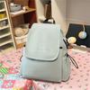 Solid Color Women's Backpack Student Schoolbag