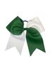 Two-Color Swallowtail Leather Bow Children's Hair Tie for Cheerleading