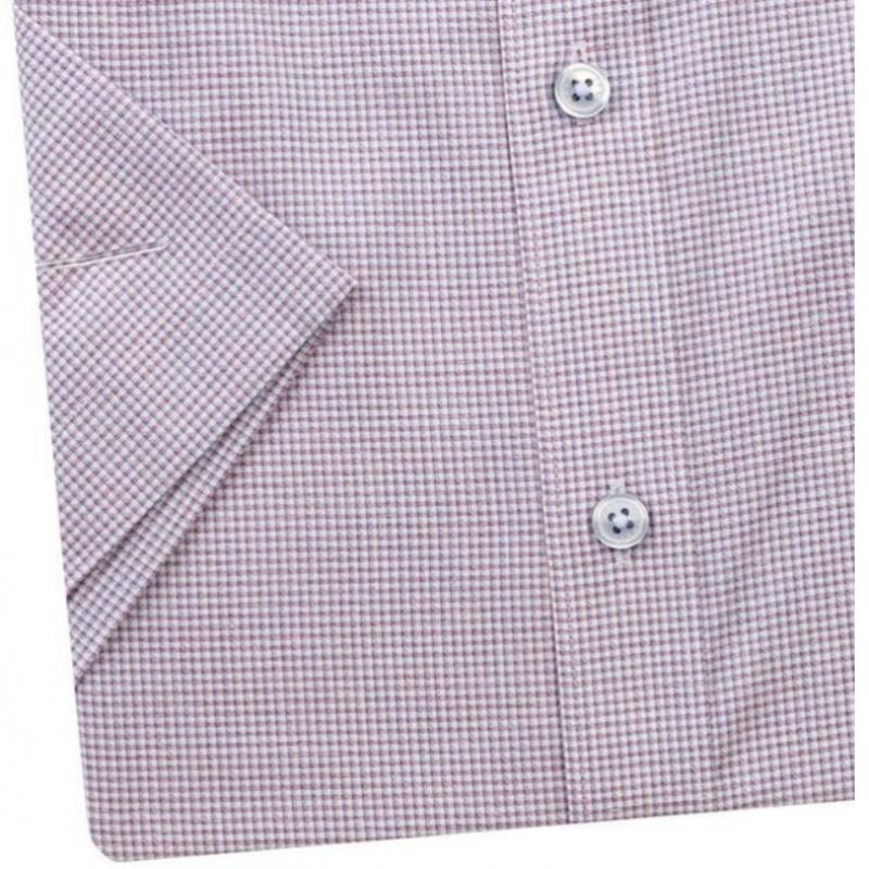 Daks 26 Year Ss Linen Blend Micro Summer Short Sleeve Regular Fit dreSs Shirt D3