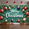 Winter Festive Display Colorful Ornaments Xmas Display Christmas Celebration Display Xmas Ornamental Merry Christmas Banner