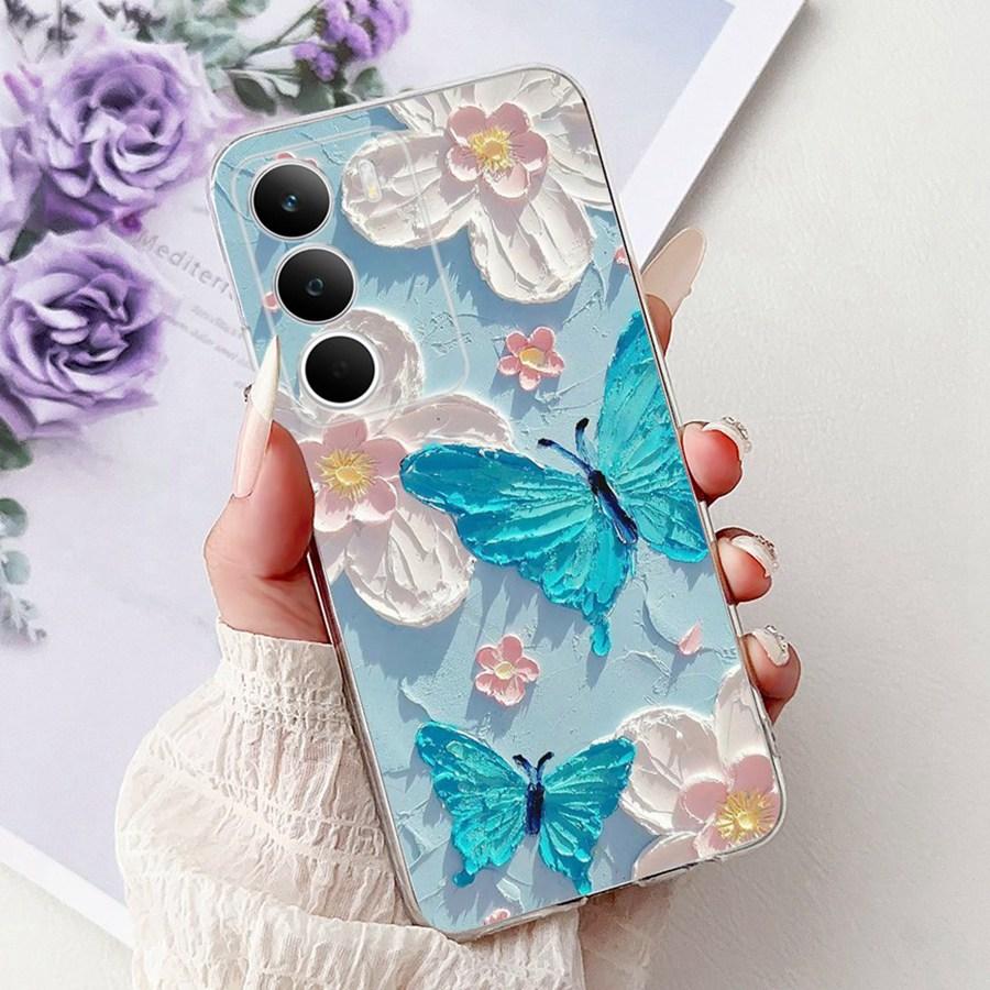 Handyhülle für Realmel C71 2025 Hülle TPU Weiche Silikonhülle Stoßfester Bumper Oppo realme C71 C 71 4G Cartoons Schmetterling