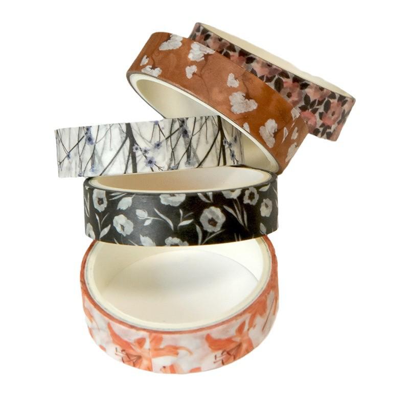 Frühlingsblumen-Romanze Washi Tape & Sticker-Set für Planer