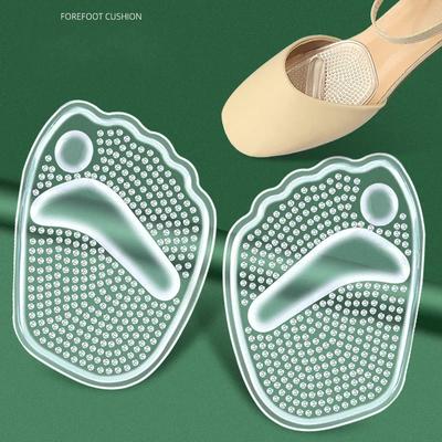 Silicone Gel Forefoot Pads for Women High Heels Half Insoles Anti-slip GEL Self-adhesive Shoe Pad Foot Pain Care Inserts Cushion