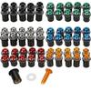 10pcs Motorcycle M5x16mm Windscreen Screw Bolts Nuts Universal Windshield Aluminum Fastener Kit Motorbike Accessories
