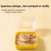 Escape-Proof Hamster Travel Carrier with Buckle Guinea Pig Handheld Case Small Pet Cage  Vet Visits