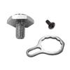 VISPREA For DAIWA STEEZ ZILLION MORETHAN Handle Nut Handle Lock Bolt Handle Lock Nut YU329 Screw-type (Silver)