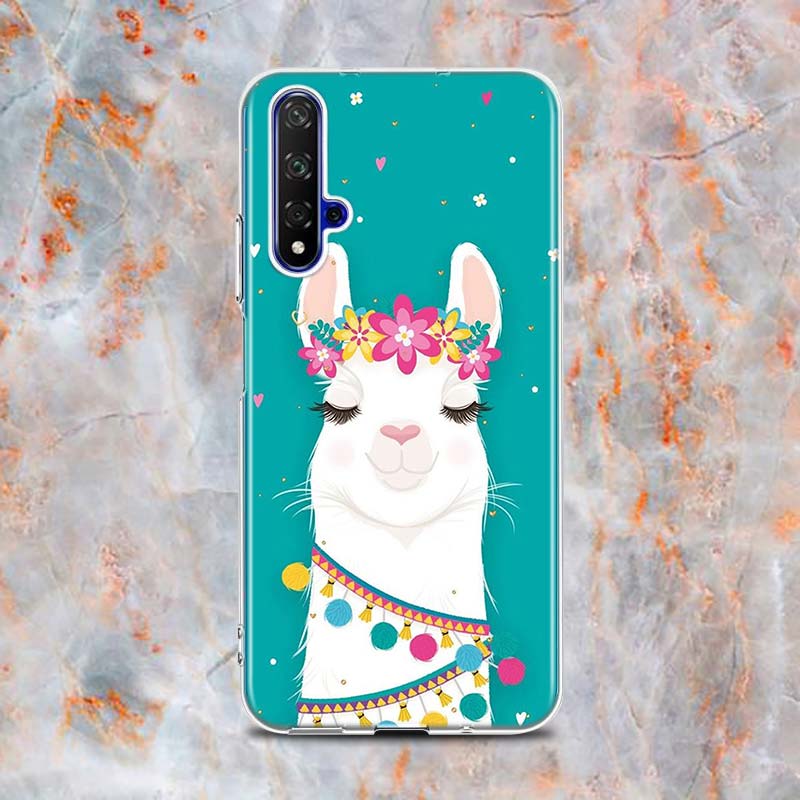 

Силиконовый чехол с изображением ламы и альпак для телефона Honor 20 20S 20E 8 8A Prime 8X MAX 8C 8S 7A 7C 7S Pro Honor 20E